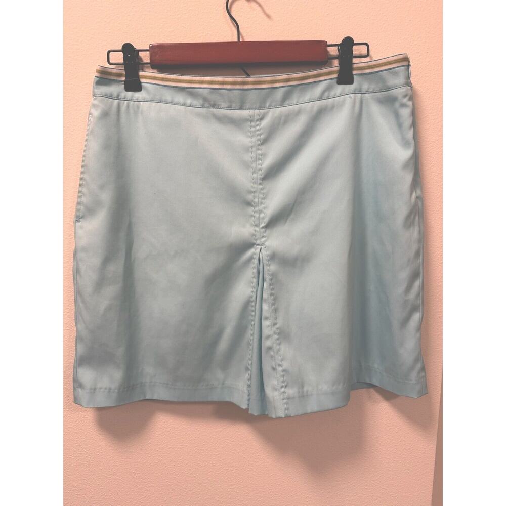 Greg Norman Teal Pocket Side Zip Golf Tennis Skort Women‎ Size 8